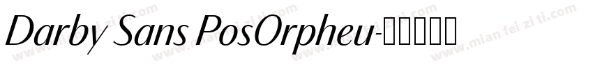 Darby Sans PosOrpheu字体转换